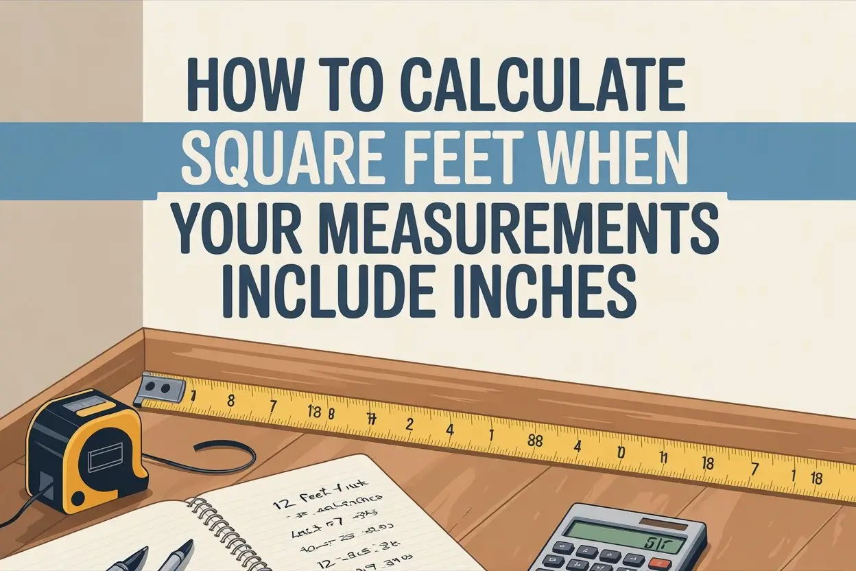 How to Calculate Square Feet When Your Measurements Include Inches