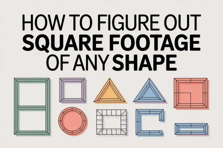 How to Figure Out Square Footage of Any Shape