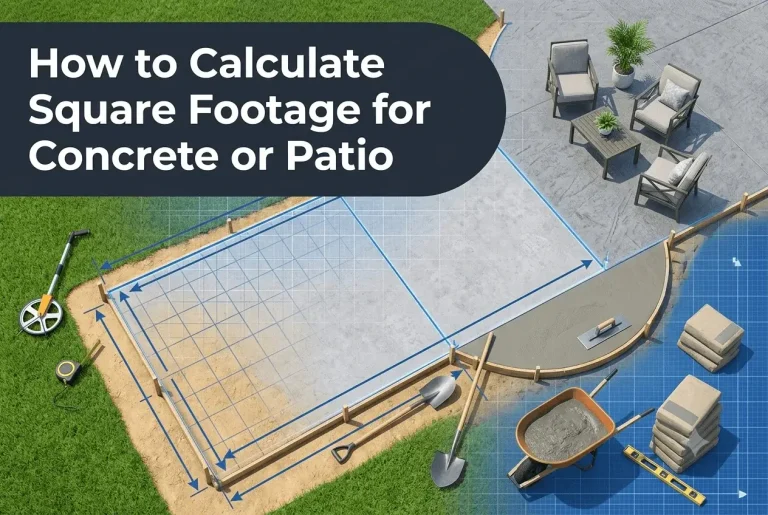 How to Calculate Square Footage for Concrete or Patio