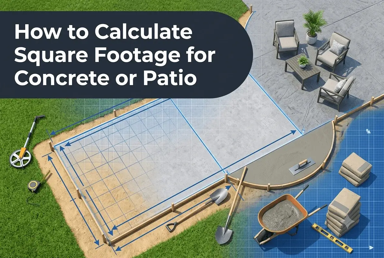How to Calculate Square Footage for Concrete or Patio