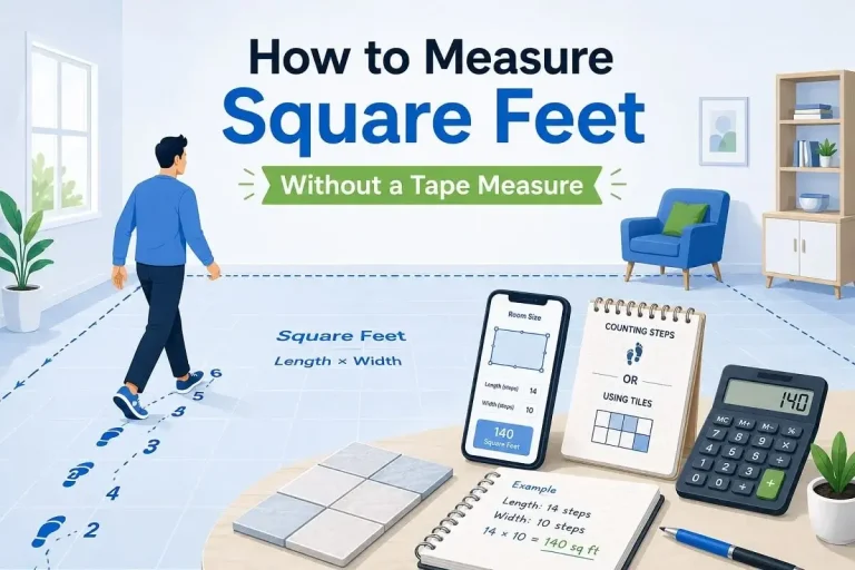 How to Measure Square Feet Without a Tape Measure
