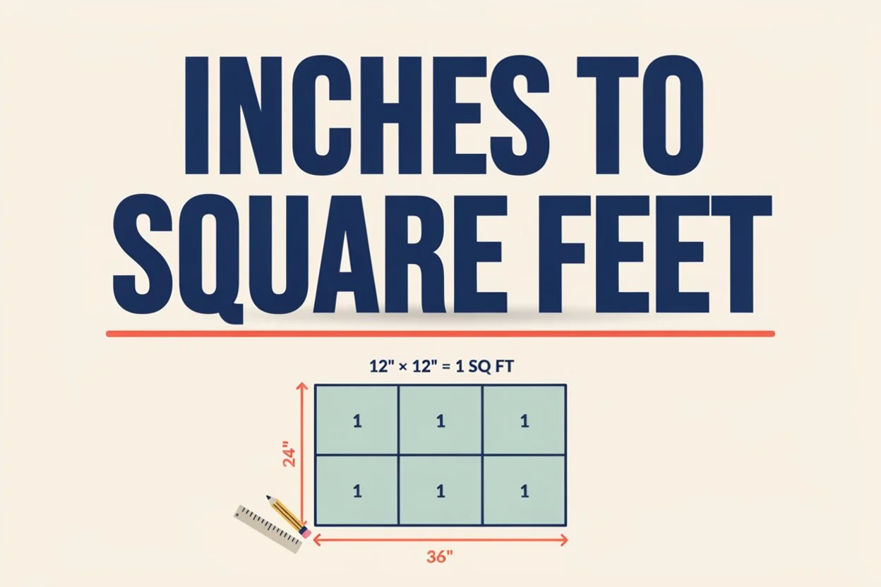 Inches to Square Feet: Easy Conversion Guide with Examples